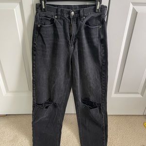 Black American Eagle Mom Jeans